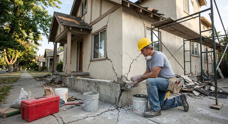 Earthquake Damage Repair project example